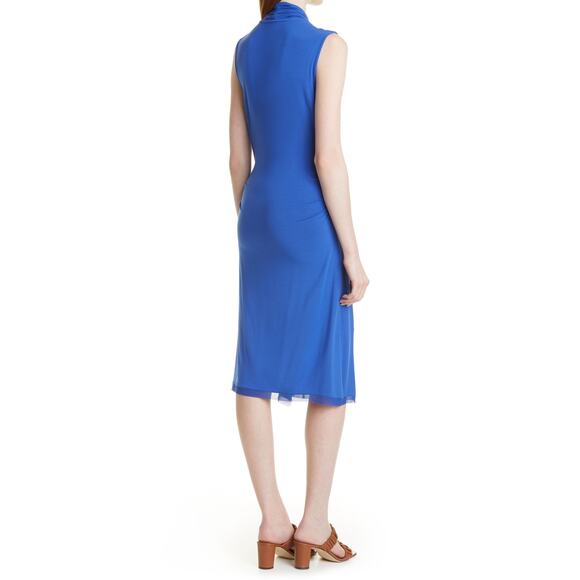 Kobi Halperin Women's Blue Sandra Twist Front Jersey Maureen Dress Size Medium - Picture 3 of 13